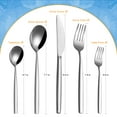 thumbnail image 6 of 30-Piece Stainless Steel Cutlery Set for 6 -Silverware Set with Steak Knives | Restaurant-Grade Flatware, Dishwasher Safe & Rust Resistant | Home Kitchen & Commercial Use, 6 of 7