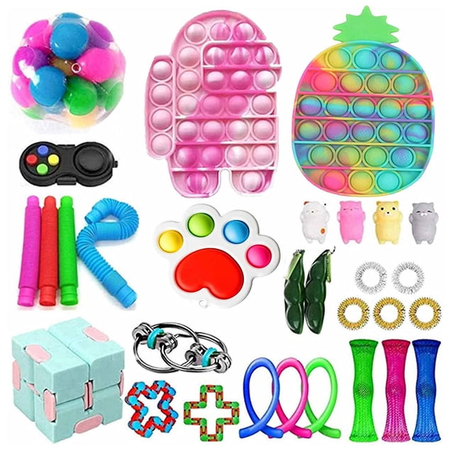 Juguete sensorial Push Bubble Fidget para aliviar el estrés del autismo