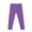 Purple, variant on MeetoTime Toddler Girls Comfortable Leggings 3-12 Years Solid Color Elastic Waist Breathability Long Pants Kids Clothes