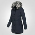 thumbnail image 5 of Wnegstg Women Winter Coat Fashion Hooded Faux-Fur Winter Warm Puffer Long Jacket, 5 of 8