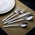 thumbnail image 6 of Mainstays Bamboo Design Stainless Steel Flatware Set, 20 Pieces, Service for 4 Adults, 6 of 23