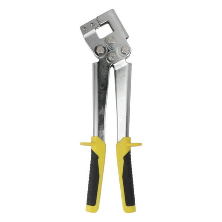 

Stud Crimper Light Stainless Steel Keel Fixed Punching Plier with Non Slip Handle for Decoration Ceiling Silver