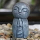 thumbnail image 2 of 5x Buda Japonés Monje Feliz Con Las Manos Entrelazadas En Oración Mini Estatua, 2 of 8