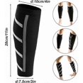 thumbnail image 2 of Compression knee brace for calf muscle protection sports band sun protection non-slip compression calf for men and women, suitable for cycling basketb, 2 of 5