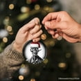 thumbnail image 5 of Ghastly Undead Zombie with Santa Hat Ornament, Eerie Christmas Gift for Horror Lovers, 5 of 6