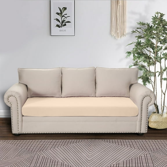 Rosnek Stretch Sofa Cushion Cover Sofa Seat Slipcover Soft Flexibility Furniture Protector