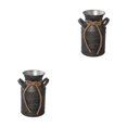 thumbnail image 1 of Decodeary Stylish And Versatile Metal Milk Jug Vase Rustic Home Decor Elegant Decoration type 4 2Set, 1 of 6