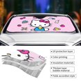 thumbnail image 3 of Hello Kitty Car Windshield Sunshades, Front Windshield Sun Shade, Hardened Sun Visor Shield Cover, Foldable Reflector For Car Truck Suv, Keeps Your Vehicle Cool, 3 of 8