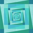 thumbnail image 1 of Ahgly Company Machine Washable Indoor Square Transitional Dark Turquoise Green Area Rugs, 6' Square, 1 of 7