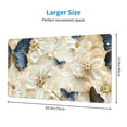 thumbnail image 2 of Cauagu Elegant Butterflies And Pearls for Large Mouse Pad,XXL Extended Gaming Mouse Mat Long Extended Desk Mat Big Desk Pad Mat(16 x 29.5in) for Work/Game/Office/Home, 2 of 8
