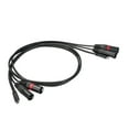 thumbnail image 1 of Cable de audio tipo C a doble XLR macho para teléfonos inteligentes y portátiles, 3 pines, 1 m, resistente, cable de audio estéreo para amplificador, 1 of 10