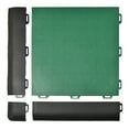thumbnail image 2 of Greatmats StayLock Orange Peel Home Gym PVC Floor Tile Cushion Durable Flooring Green, 26 Pack, 1x1 Ft x 9/16 Inch, 2 of 5