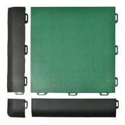 Greatmats StayLock Interlocking Ramp Edge Black 4 Pack, Male