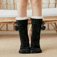 thumbnail image 2 of Women Slipper Fuzzy Socks Fluffy Cozy Cabin Warm Winter Soft Thick Comfy Fleece Non Slip Home Socks, 2 of 2