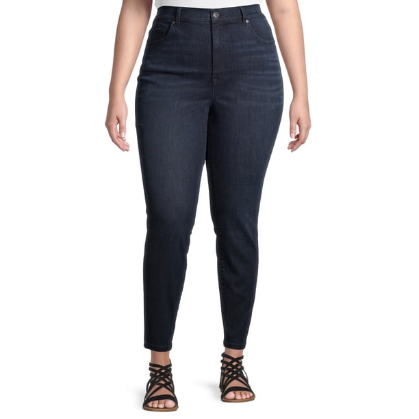 Terra & Sky - Terra & Sky Women's Plus Size Core Denim Straight Jeans 