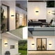 thumbnail image 5 of Aplique de pared exterior LED IP65, iluminación exterior impermeable, lámpara de aluminio acrílico de 10 W, adecuada para patio, jardín, terraza, pasillo, paso, cuadrado (redonda, blanca), 5 of 5