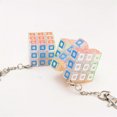 thumbnail image 4 of Creative Mini Magic Cube Keychain Speed Twist Cube Puzzle Toys for Backpack Car Pendant Decor Relieve Stress Toys, Pyramid, 4 of 7