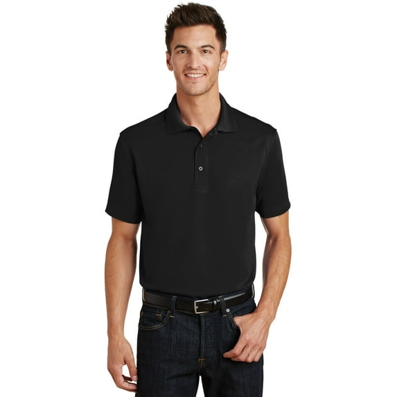 PolyBamboo Charcoal Blend Pique Polo