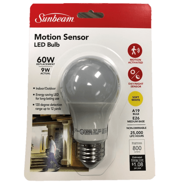 As Seen On Tv Motion Sensor Light Bulb