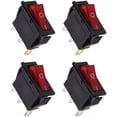 thumbnail image 1 of Luxshiny 4Pcs Universal Black Rocker Switch for Electric Frying Pan Compatible Heavy Duty Toggle Button, 1 of 6