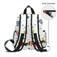 thumbnail image 5 of FORMRS School Backpack with Front Zippered Pocket 12" Student Travel Daypack, Colorful Geometric, 5 of 6