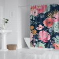 thumbnail image 2 of Pioneer Flower Floral Print Pattern Shower Curtain 72"x84" ,Bathroom Decorative Shower Curtains Set with 12 Hooks,Modern Waterproof Washable Shower Curtain, 2 of 6
