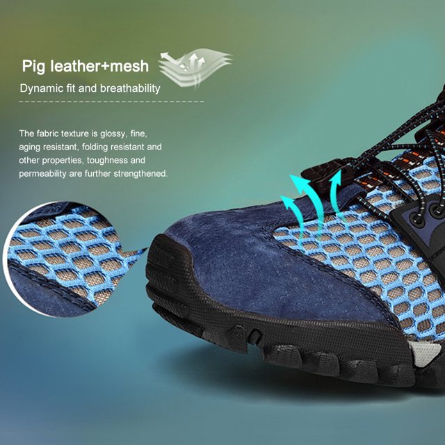 Zapatos Descalzos Zapatos descalzos para hombre, de goma transpirable, de secado rápido, para senderismo, ciclismo (39 azul) Ndcxsfigh Para Estrenar
