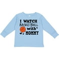 thumbnail image 3 of Inktastic I Watch Basketball with Mommy Boys Long Sleeve Toddler T-Shirt, 3 of 5