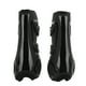 thumbnail image 4 of Botas de pata de caballo, carcasa de PU, neopreno elástico, protector seguro de pata de caballo para vasos sanguíneos tendinosos, patas delanteras negras L, 4 of 5