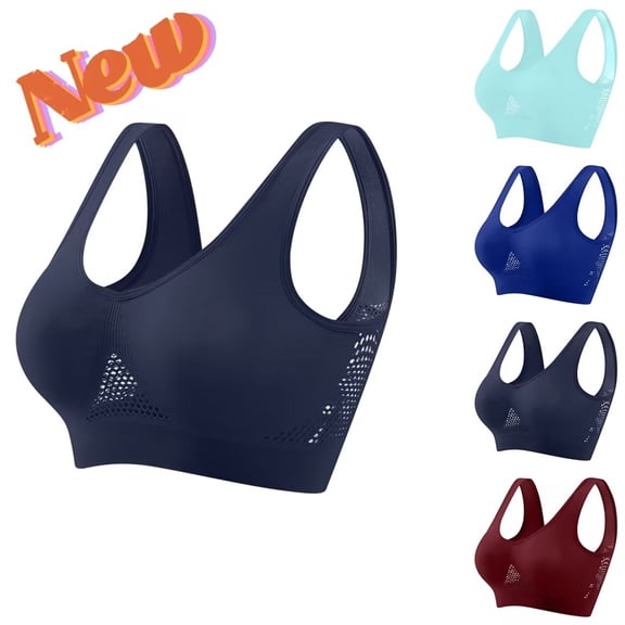 Taqqpue Sports Bras for Women, High Support Push Up Sport Bra Workout Built in Bra Scoop Neck U Back Yoga Sports Bra