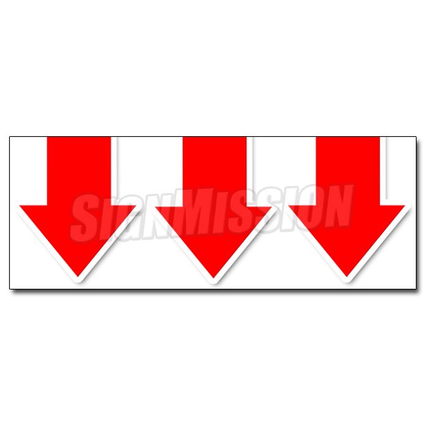 12 Giant Down Arrow Decal Sticker Turn Here Sale Follow Directions Arrived Walmart Com Walmart Com - burberry roblox decal