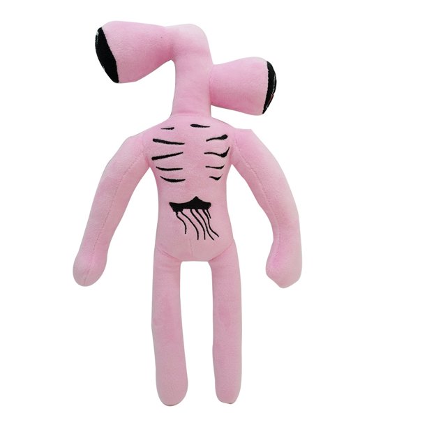 Juguete de peluche con cabeza de sirena para niños, muñeco de peluche con cabeza de sirena en blanco y negro de 30-55cm, figuras de personajes de terror, juguetes de Peluches para cumpleaños