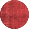 thumbnail image 1 of Ahgly Company Indoor Round Oriental Red Industrial Area Rugs, 4' Round, 1 of 4