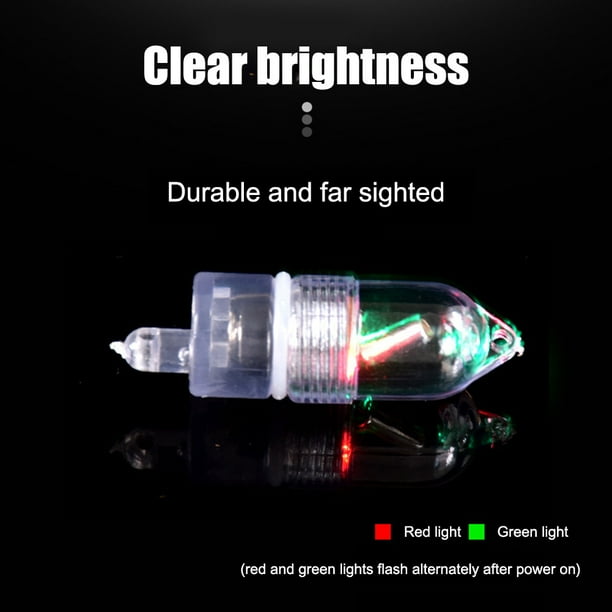Alarma De Mordedura De Pesca Caña de pescar nocturna LED, cebo para morder, luz de alarma, abrazadera de punta, campanas, indicador de alerta de anillo