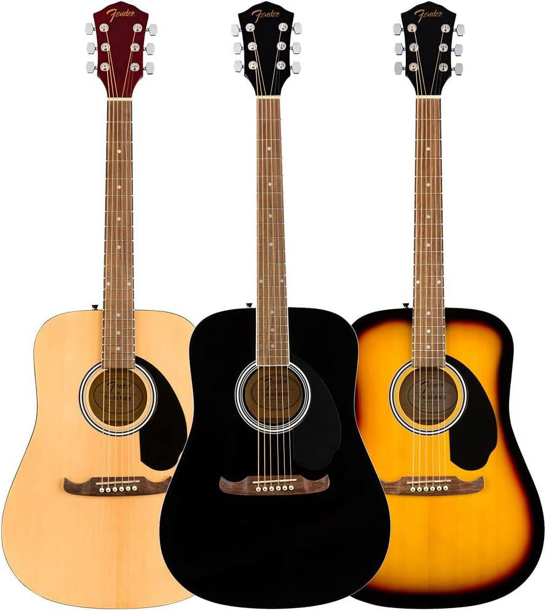 Fender FA-125 Dreadnought Walnut Fingerboard Sunburst Acoustic Guitar with Bag