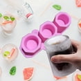 thumbnail image 6 of Vikakiooze Ice Maker 3 Hole Silicone Round Cup Mould for Cocktail, Wine Silicone Ice Tray Mould, 6 of 7