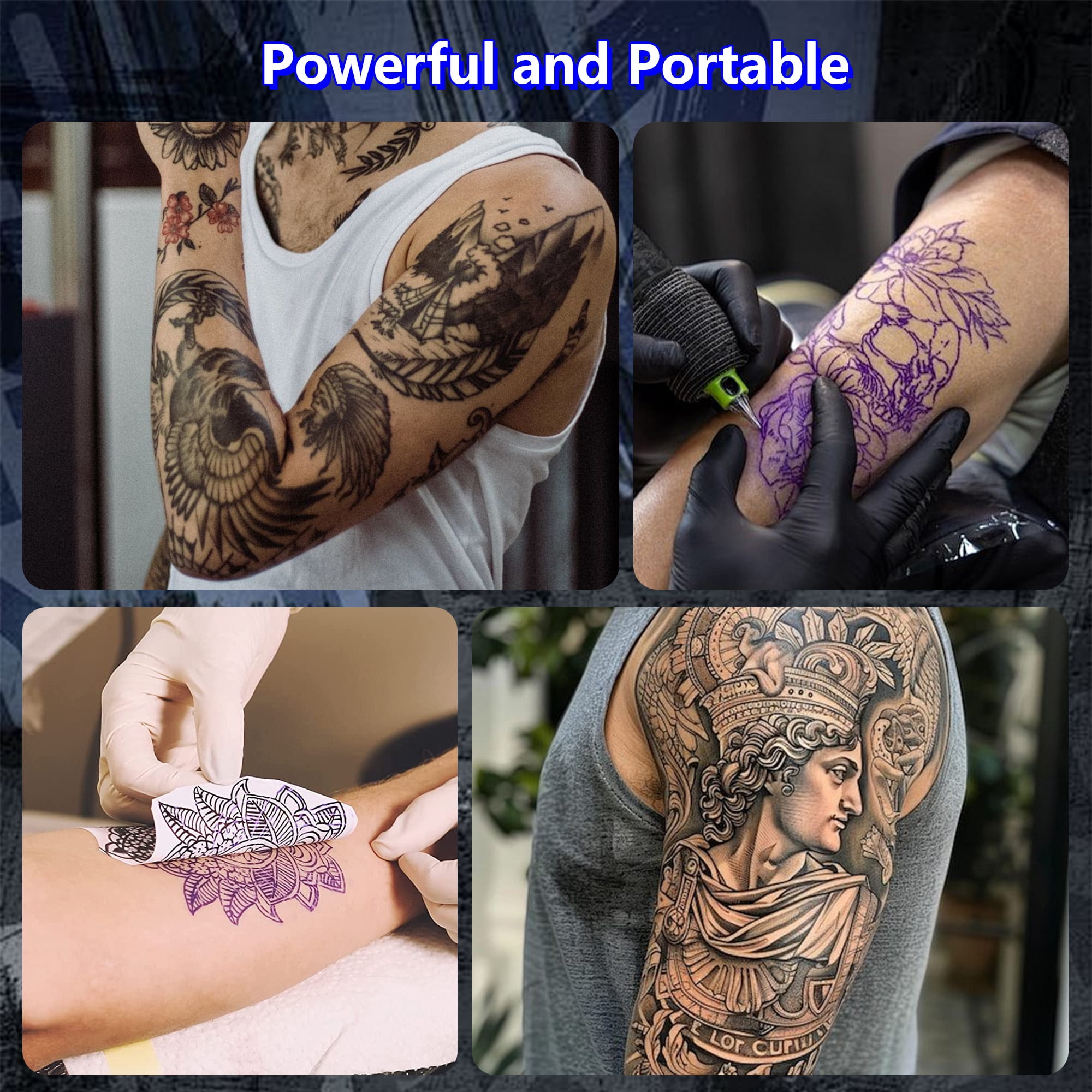 Milestone Wireless Bluetooth Tattoo Stencil Printer, 2500mAh Rechargeable Thermal Transfer Machine, Inkless Portable Tattoo Printer for Artists & Studio