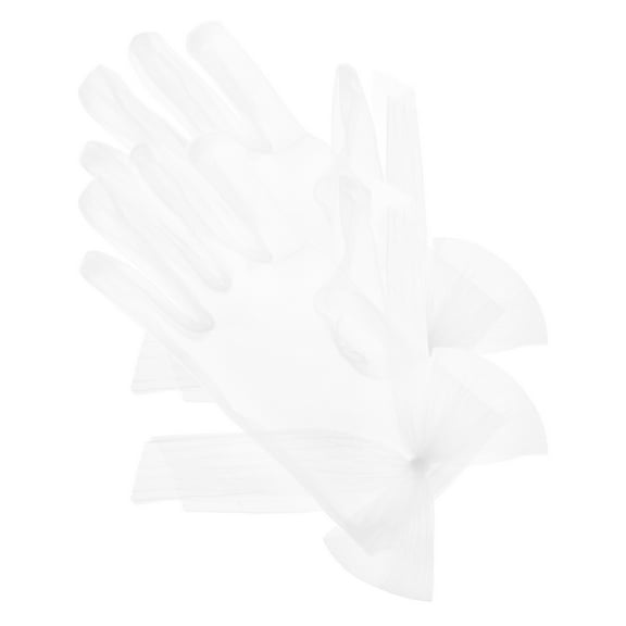 HOOWIFFY Women’s White Lace Gloves 1 Pair Tea Party Gloves Elegant Bridal Accessories