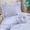 Blue - Twin/Twin-XL+1, variant on 4 Piece Full Queen Comforter Set Ruffle Edge Gingham Print Soft Microfiber Breathable All Season Blue