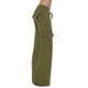thumbnail image 1 of TopLLC Pantalones tácticos elásticos flexibles para mujer, pantalones cargo resistentes al agua, pantalones de trabajo Ripstop, cintura elástica recta/pantalones cargo con bolsillos,Green,4XL, 1 of 5