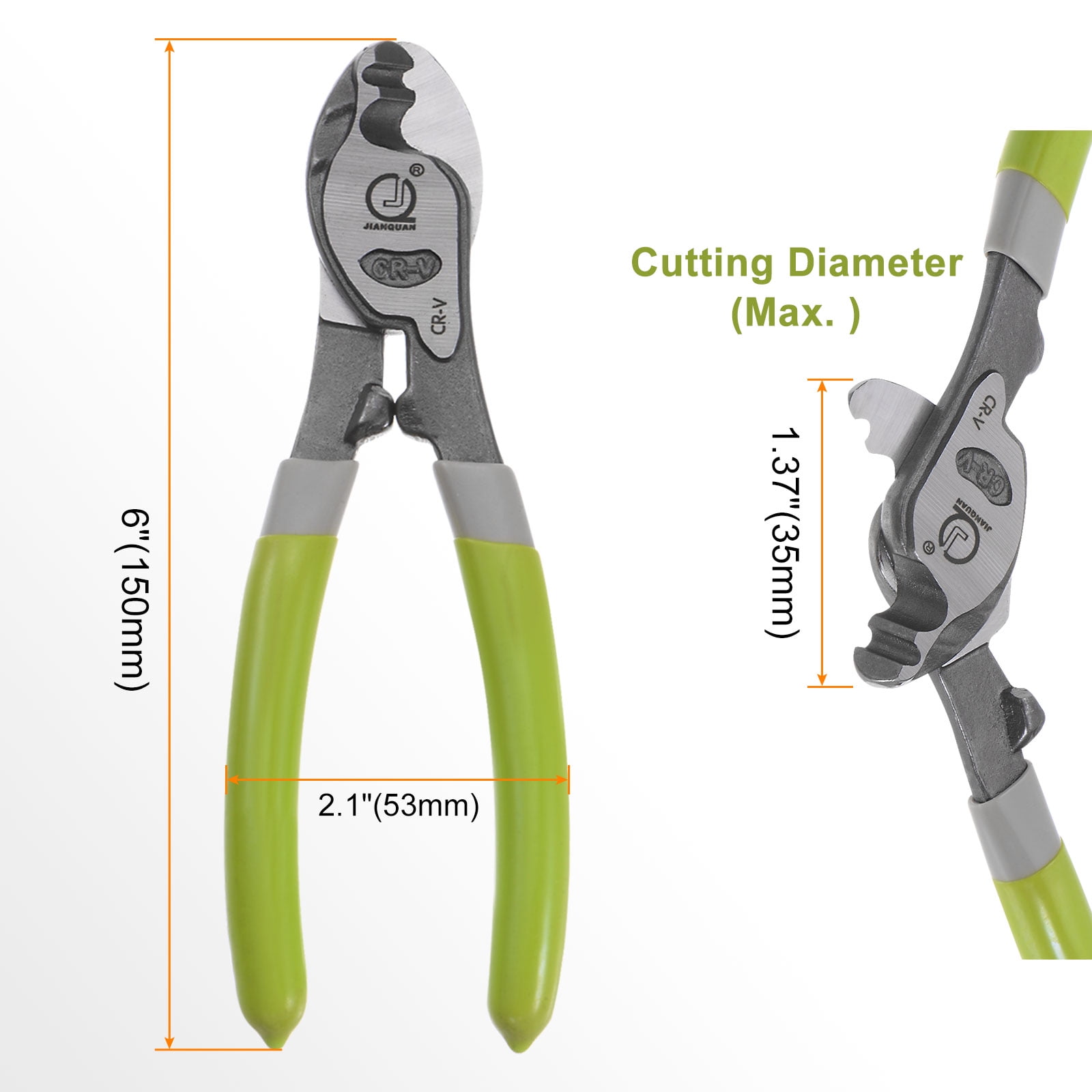 Uxcell 2packs 6-Inch Cable Cutter for Aluminum, Copper, Wire, Communications Cable