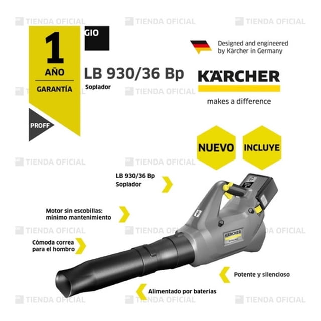 Soplador de hojas Karcher LB 930/36 Bp Batería 36v