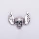 thumbnail image 3 of Broche de calavera con alas de ángel estilo punk vintage, regalo de joyería para Halloween, oro/plata, 3 of 7