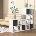thumbnail image 6 of PinkSheep Collapsible Fabric Cube Storage Bins, Foldable Storage Cubes Organizer Bins Basket(13" x 13"), Black, 6 Pack, 6 of 8
