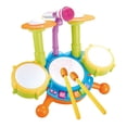 thumbnail image 1 of Instrumento musical de juguete tambor para niños con micrófono Hugo azul, 1 of 10