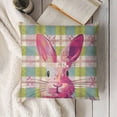 thumbnail image 3 of YINGXI Pillow Covers Throw Pillow Pink Home Sofa 18x18in, 3 of 5