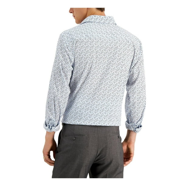 alfani dress shirts slim fit Alfani Mens Slim Fit Button Down Dress Shirt