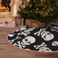 thumbnail image 5 of Bingfone Christmas Tree Skirt Mat Christmas Decoration Interior 48" -black white Skull bone, 5 of 6
