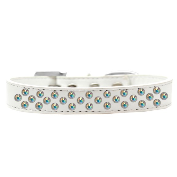 Dog, Puppy Pet Fashion Collar, "Aurora Borealis Crystal Rimsets Sprinkles"