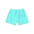thumbnail image 6 of iiniim Girls Boys Sequins Dance Shorts with Bowknot Training Gymnastics Hip Hop Rave Light Green 5-6, 6 of 7